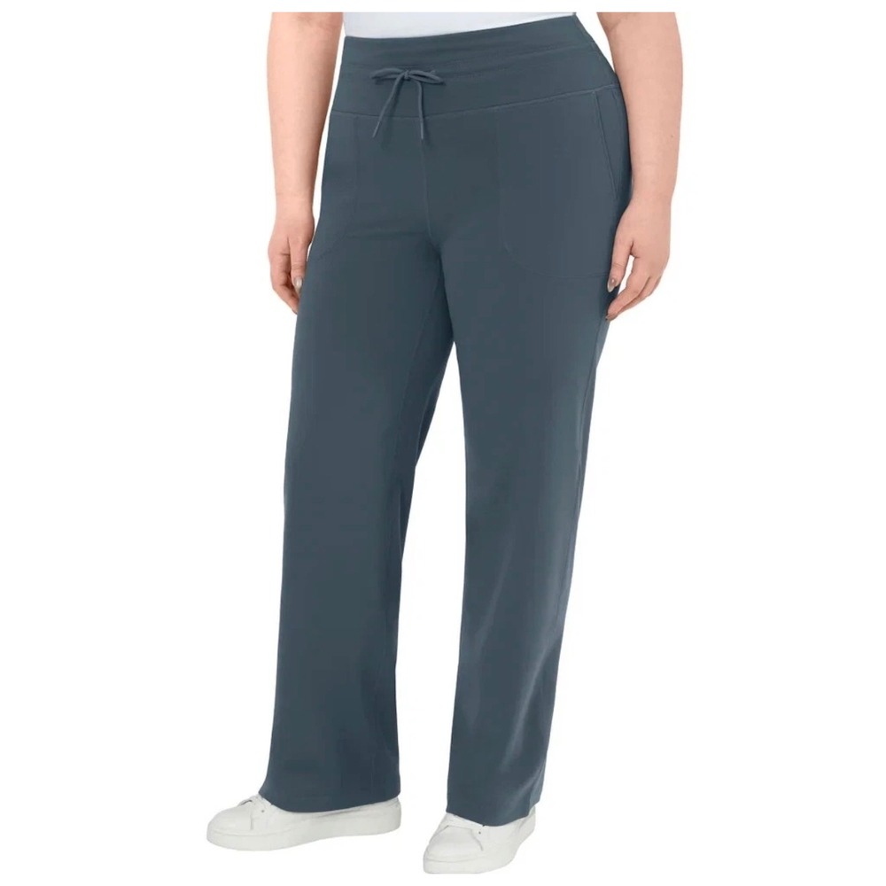 Mondetta Womens High Rise Straight Leg Pants XL Gray Recycled Fabric Athleisure